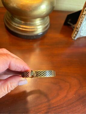 Halcyon Days 18k Gold plated Scaled Pattern Bracelet